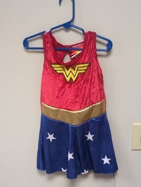 Rubie's Red, Blue & Gold Wonder Hero Girls Costume Dress